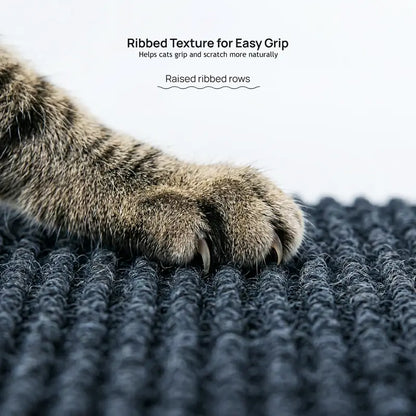 Indoor Cat Scratcher Mat - Wall-Mounted Self-Adhesive Vertical Panels with Cut-To-Fit Design, Non-Slip, Upright Height for Cabinets & Furniture Edges, Helps Protect High-Use Scratch Zones, Scratch Pad