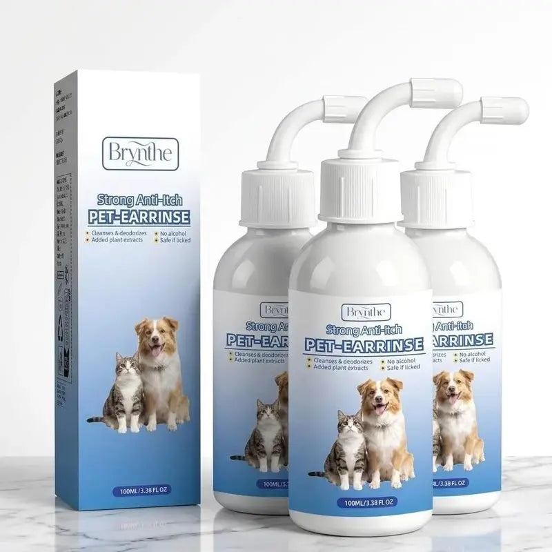 Gentle Ear Cleaner Spray for Dogs and Cats - Safe Formula