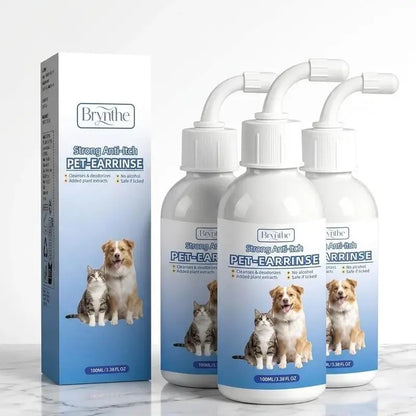 Gentle Ear Cleaner Spray for Dogs and Cats - Safe Formula
