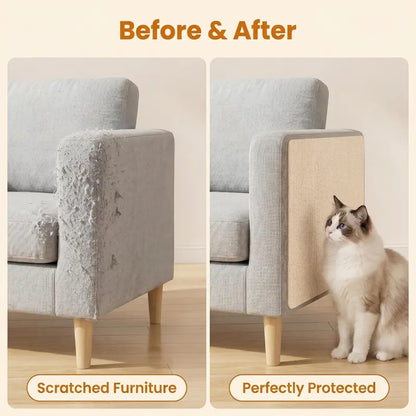 11.85In*39.3In Anti-Scratch Tape Home Decor, Easy-Install Sticky Pad for Furniture Protection, Iridescent Stained Glass Decorative Sticker for Leather Couch Arms, Corners & Windows