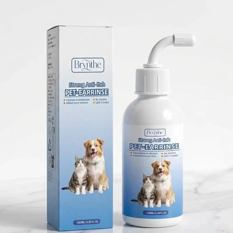 Gentle Ear Cleaner Spray for Dogs and Cats - Safe Formula