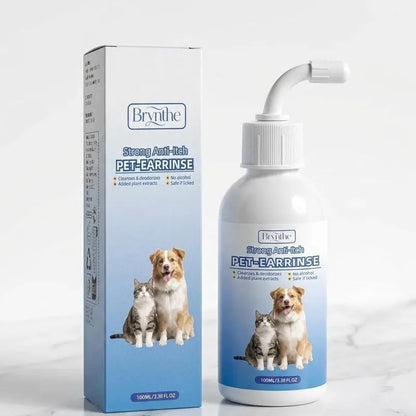 Gentle Ear Cleaner Spray for Dogs and Cats - Safe Formula
