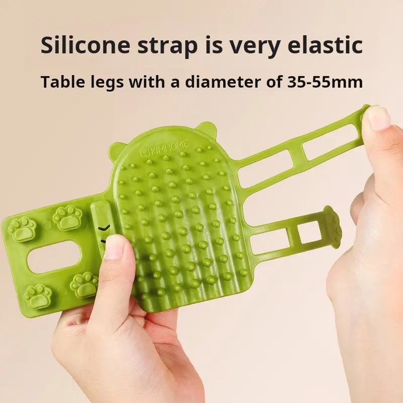 Cat Grooming Supplies 2-Pack Universal Self-Grooming Slicker Brush - Corner Scratching Board with Silicone Massage Brush, Hair Care & Scratch Relief Gadget for Cats, Durable Wear-Resistant