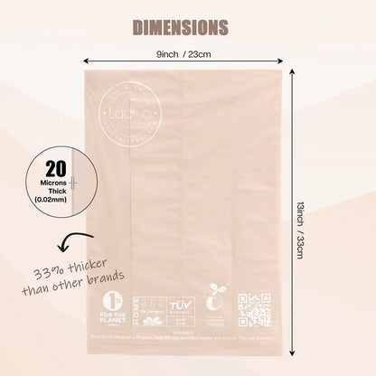 Bio-Based Lavender-Scented Dog Waste Bags - Silky Soft, Leak-Proof, Cornstarch Material - 8 Rolls, 120 Bags