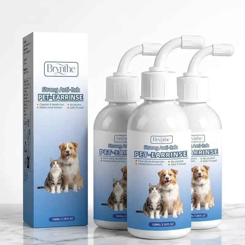 Gentle Ear Cleaner Spray for Dogs and Cats - Safe Formula