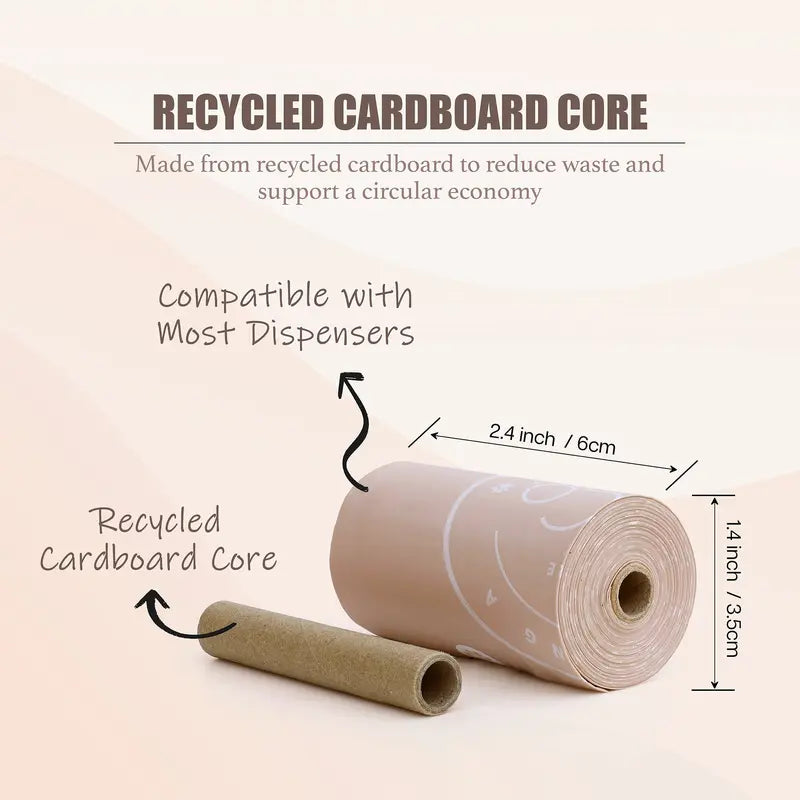 Bio-Based Lavender-Scented Dog Waste Bags - Silky Soft, Leak-Proof, Cornstarch Material - 8 Rolls, 120 Bags