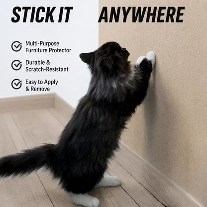 11.85In*39.3In Anti-Scratch Tape Home Decor, Easy-Install Sticky Pad for Furniture Protection, Iridescent Stained Glass Decorative Sticker for Leather Couch Arms, Corners & Windows